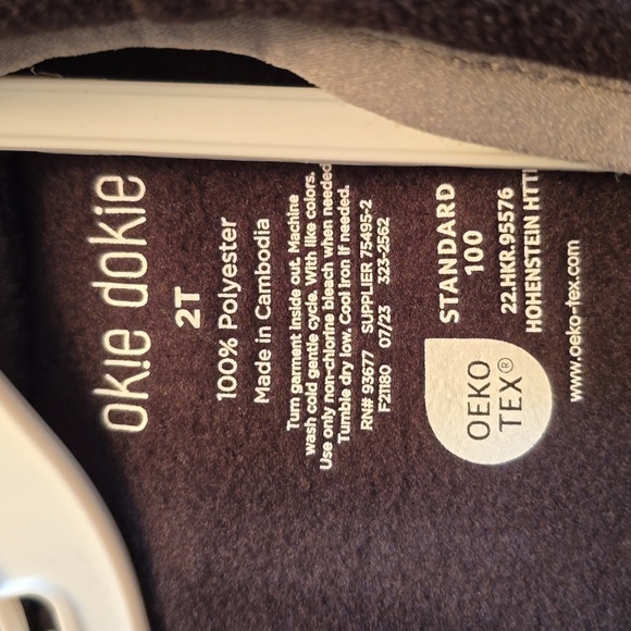 OKIE DOKIE BRAND TODDLER BOYS BLUE AND BLACK 2 PIECE FLEECE SET SIZE 2T - Picture 9 of 12